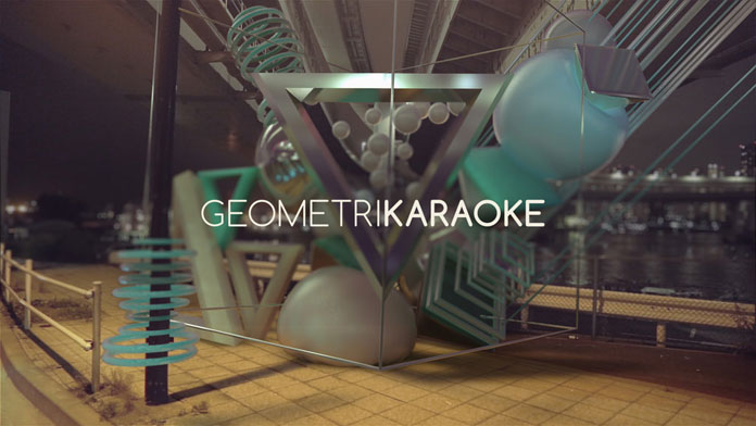 The video is inspired by the karaoke principle, but any vocals were replaced by geometric animations.