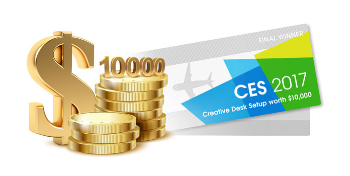 CES 2017 – Creative Desk Setup CES 2017 – Creative Desk Setup