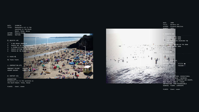 Recognition creates a virtual gallery.