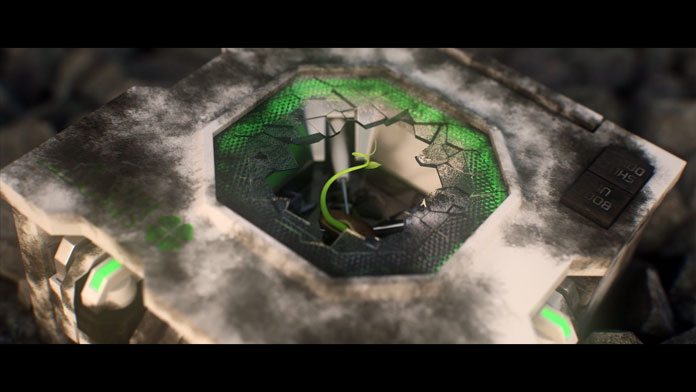 Despite harsh conditions, life seems possible at this place.