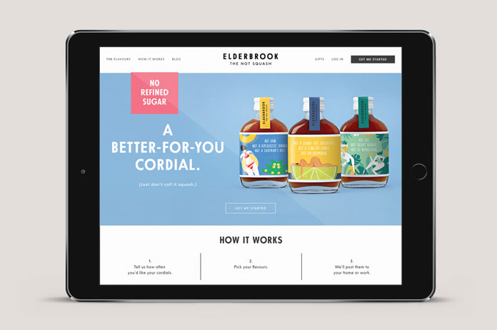 View of the website.