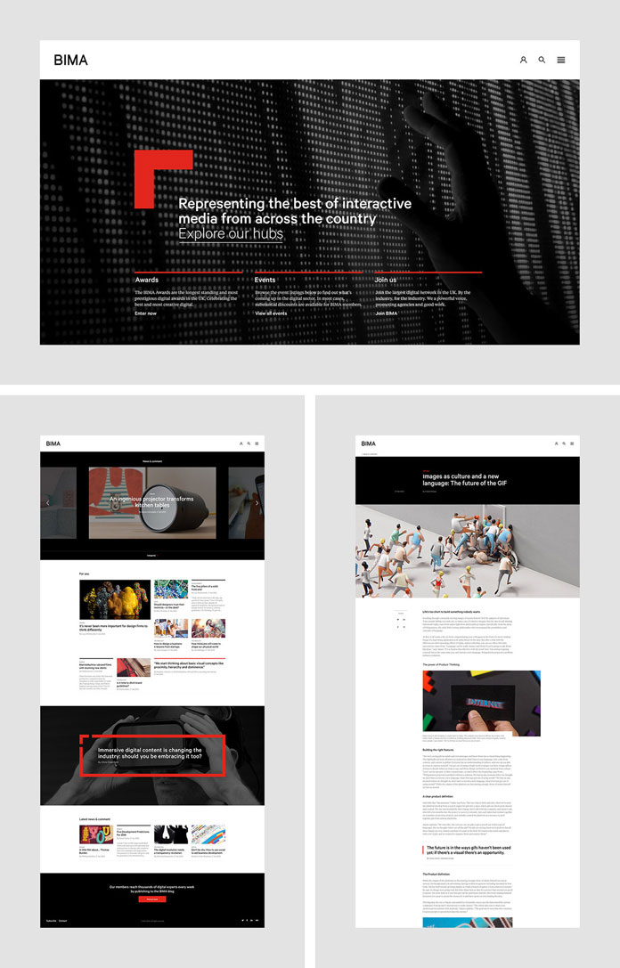 Website screens. Website screens.