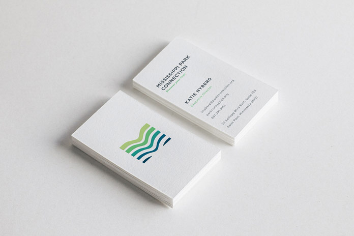 Business cards designed by studio MPLS for MPC.