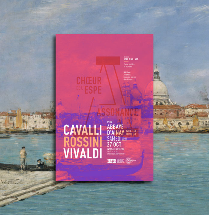 Each poster uses a classic painting as backdrop.