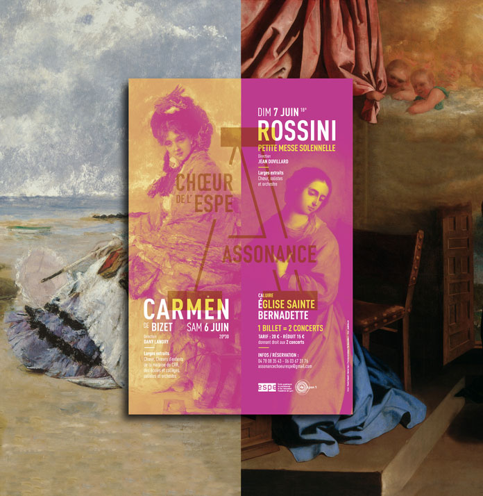 Each poster is based on its own color scheme.