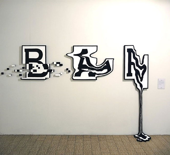 Installation view.