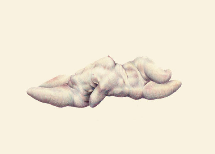 Contortion XVII, 2016, 50x70cm, color graphite on paper. Contortion XVII, 2016, 50x70cm, color graphite on paper.