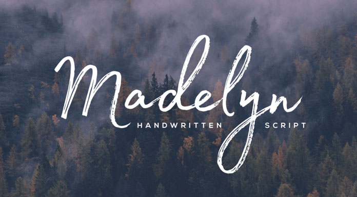 Madelyn typeface from Fontfabric.