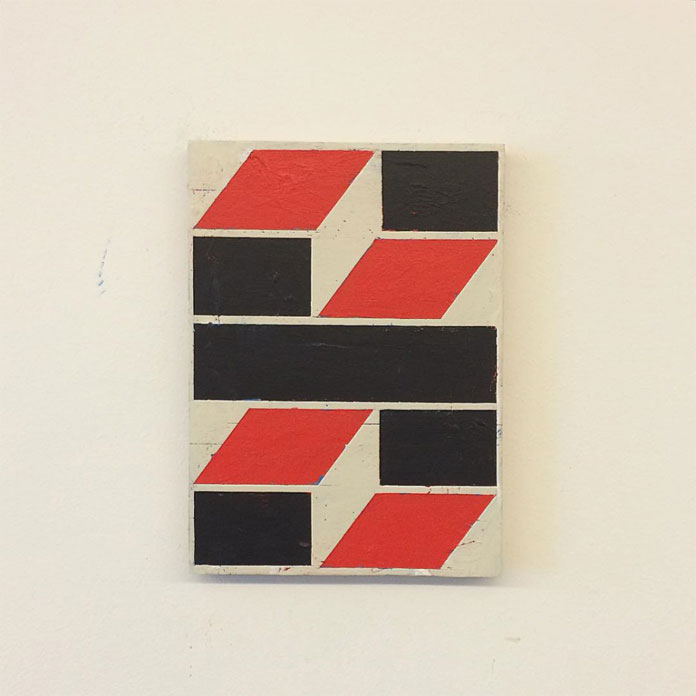 Acrylic on plywood, 16.8 x 23 cm