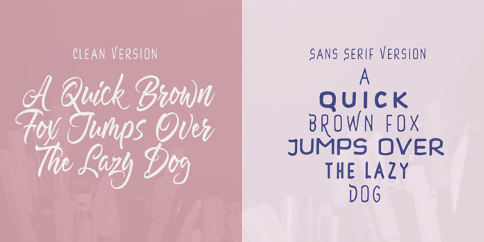 Clean and sans serif version.