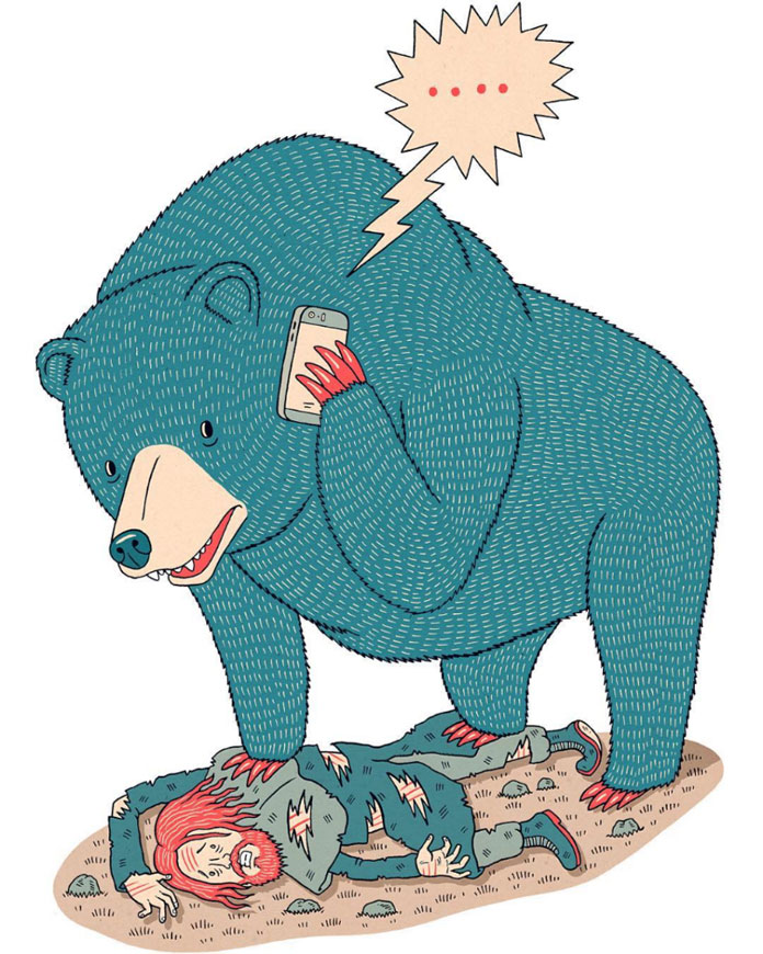 Illustration for Bridget Christie's fab column in the Guardian.