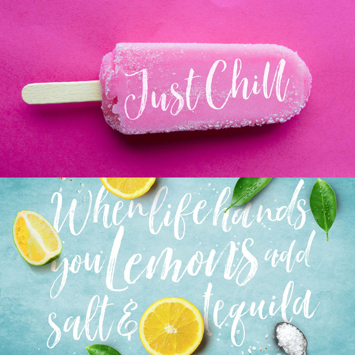 Create fresh typographic work.