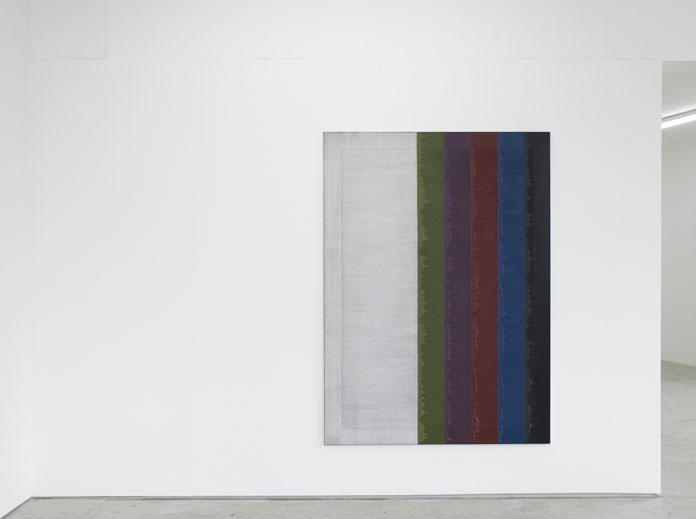 Alex Olson, Scene of Elastic Sight – Installation view, Laura Bartlett Gallery, London, 2015