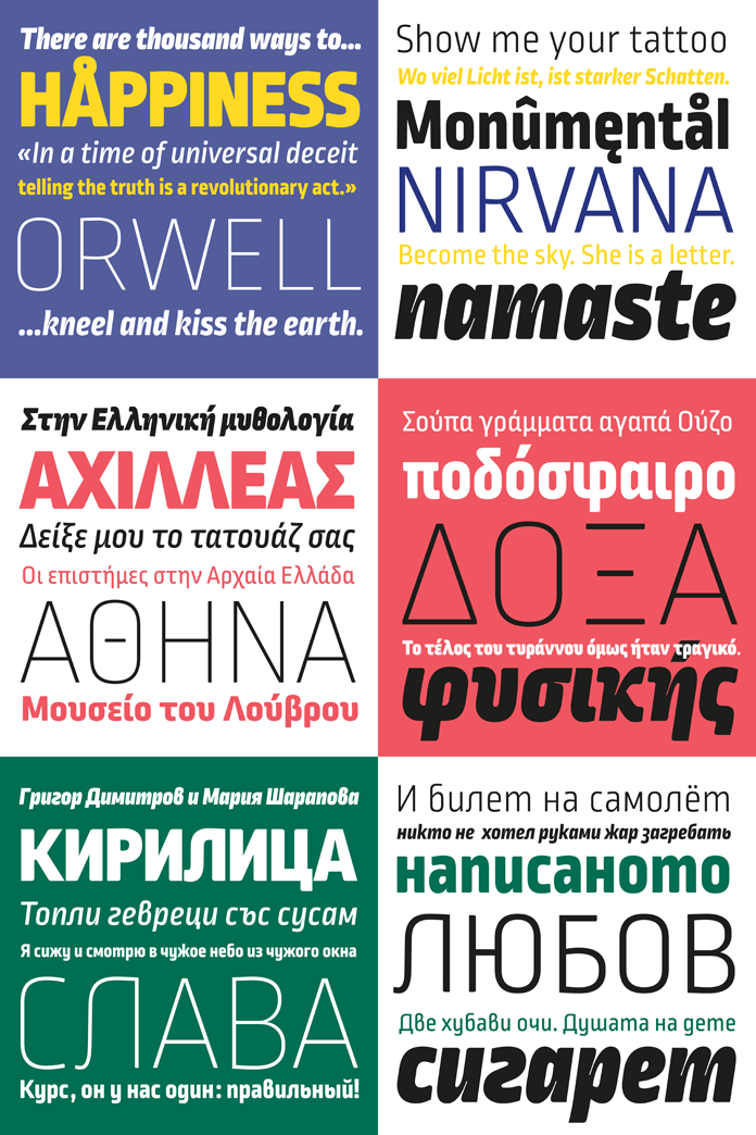 Ropa Mix Pro – type samples.