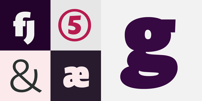 Novel Display, a sans serif typefaces for headlines and display sizes.