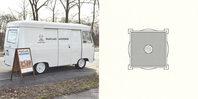 Modern, minimalist interpretation of Art-Déco elements.