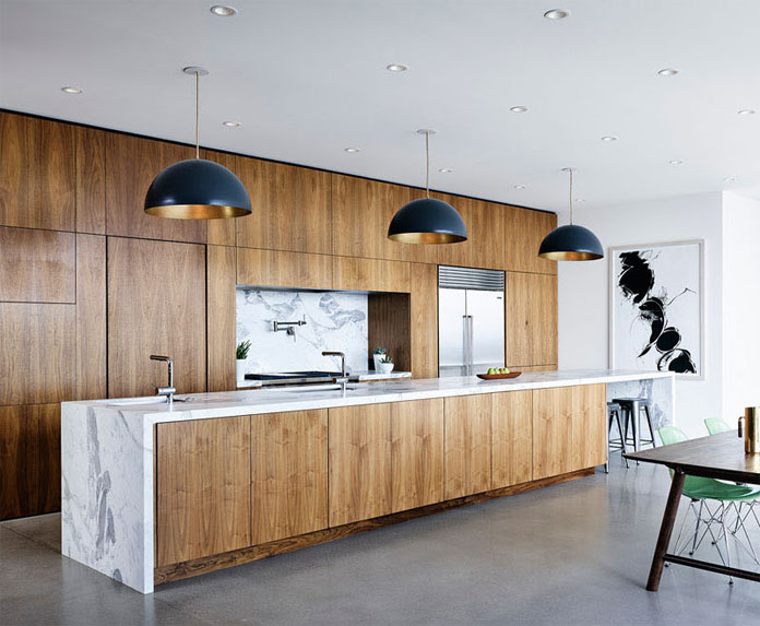 Open kitchen space. Open kitchen space.
