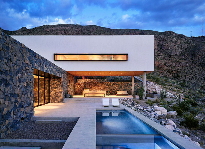 Terrace with pool. Terrace with pool.