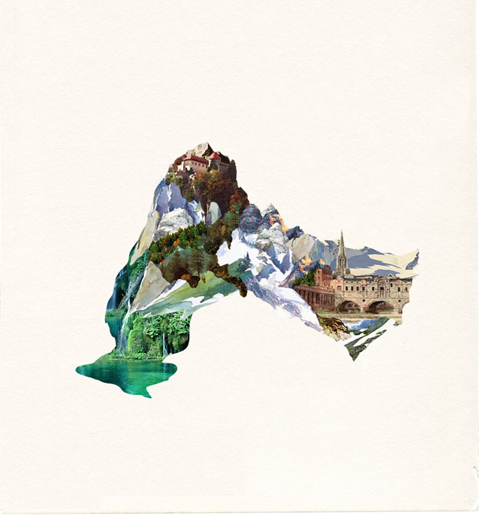 Detailed digital collages by Elisa Vendramin.