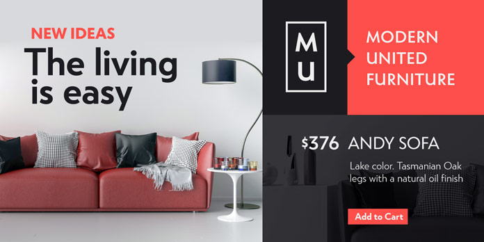 Atlan font family – Example of use.