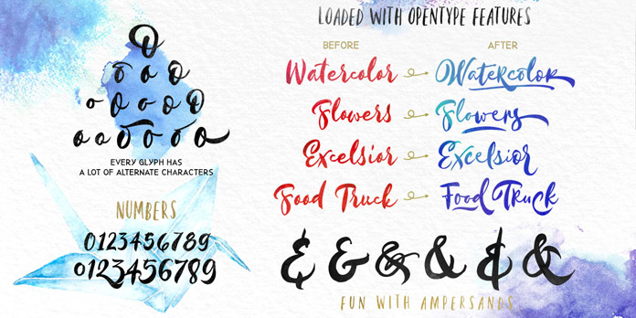 Kayto font family, Alternate characters Kayto font family, Alternate characters
