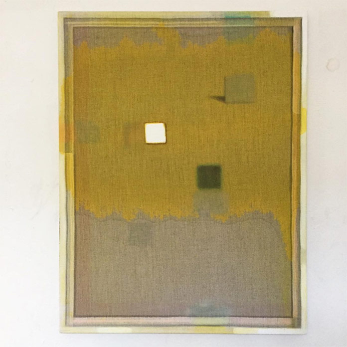 Christoph Schellberg, Unprimed with Yellow and something, 2016 Christoph Schellberg, Unprimed with Yellow and something, 2016