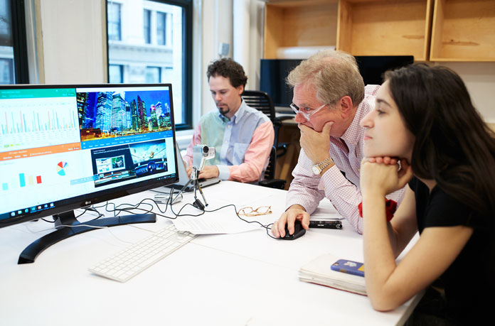 Parsons student experiences LG UltraWide Monitor.