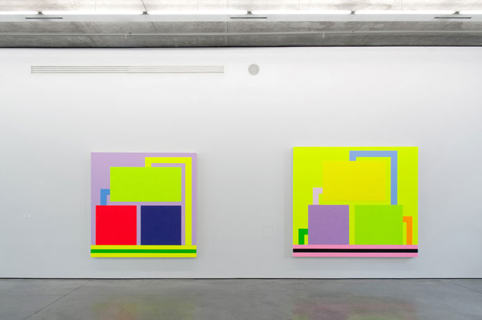 Peter Halley at Gary Tatintsian Gallery.