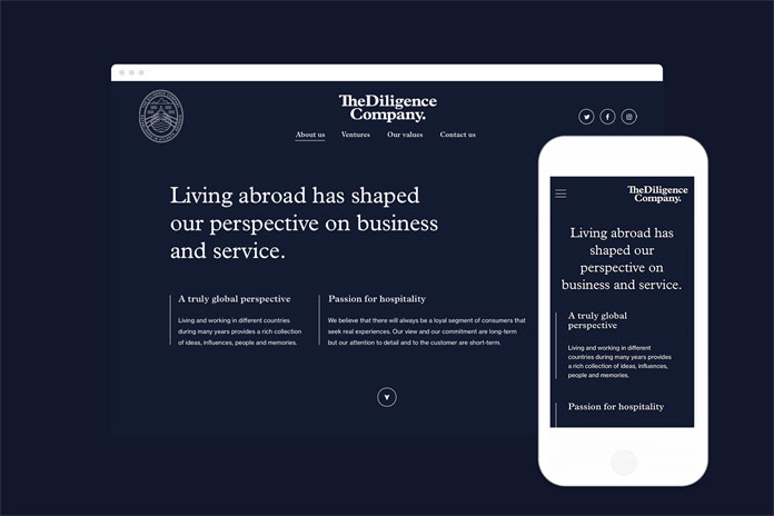 Responsive website.