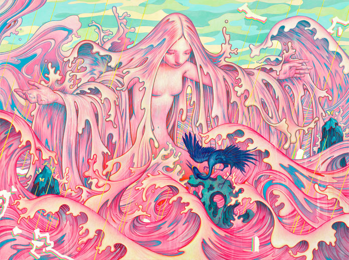 Adrift II - acrylic on canvas, 48 x 36", 2016 Adrift II - acrylic on canvas, 48 x 36", 2016
