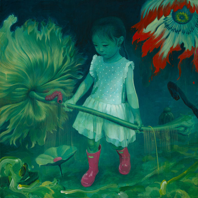 Lola - acrylic on wood, 12 x 12", 2017 Lola - acrylic on wood, 12 x 12", 2017