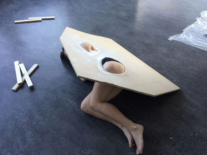 The human body becomes a vital aspect of the artwork.
