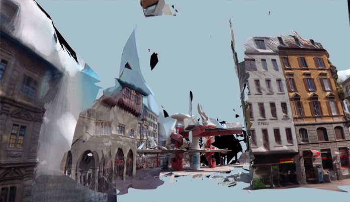 Shapes solidify and liquify seamlessly.