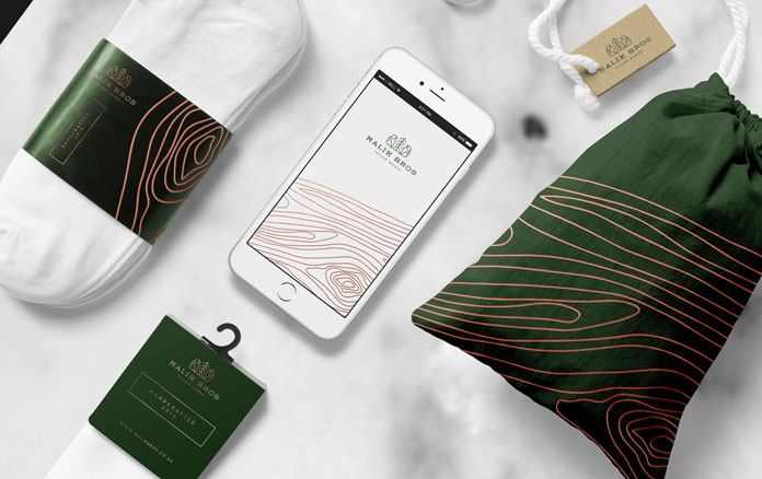 A brand that offers custom attire.