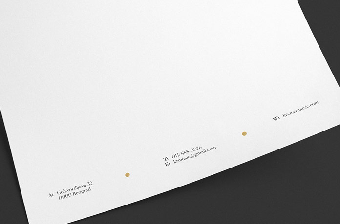Stationery footer Stationery footer