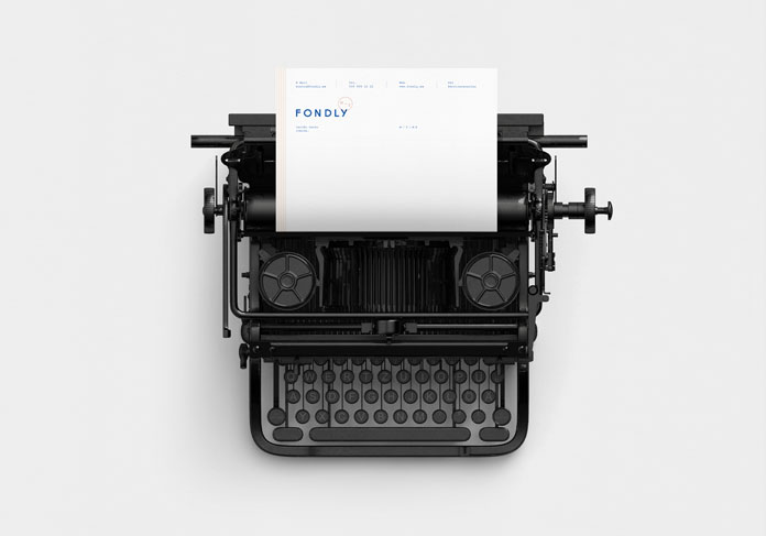 The typography is inspired by typing a letter. The typography is inspired by typing a letter.