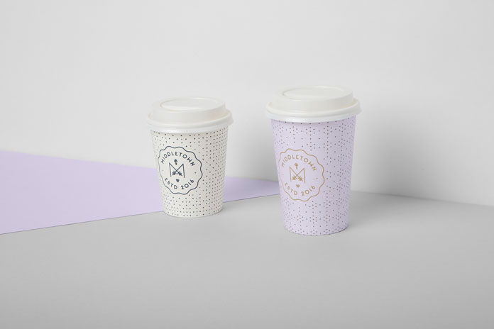 Paper cups.