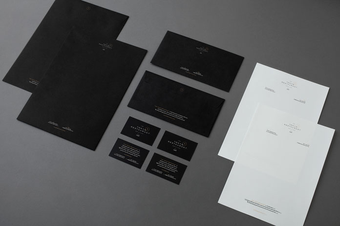 Stationery and printed collateral.