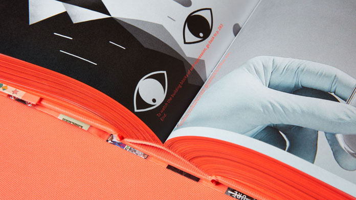 The reader is given multiple ways to navigate the book.