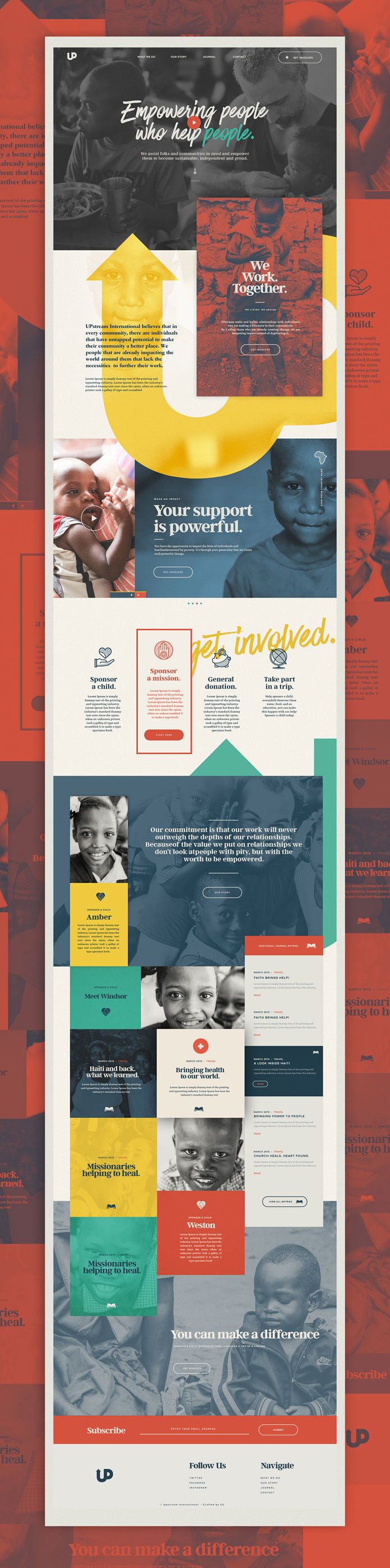 Nick Franchi, landing page design