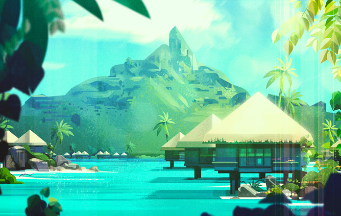 James Gilleard Illustrations, Holidays in paradise James Gilleard Illustrations, Holidays in paradise
