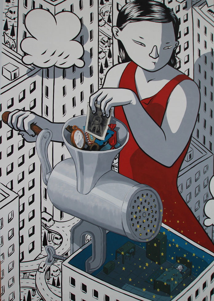 The painting is titled 'Dream'.