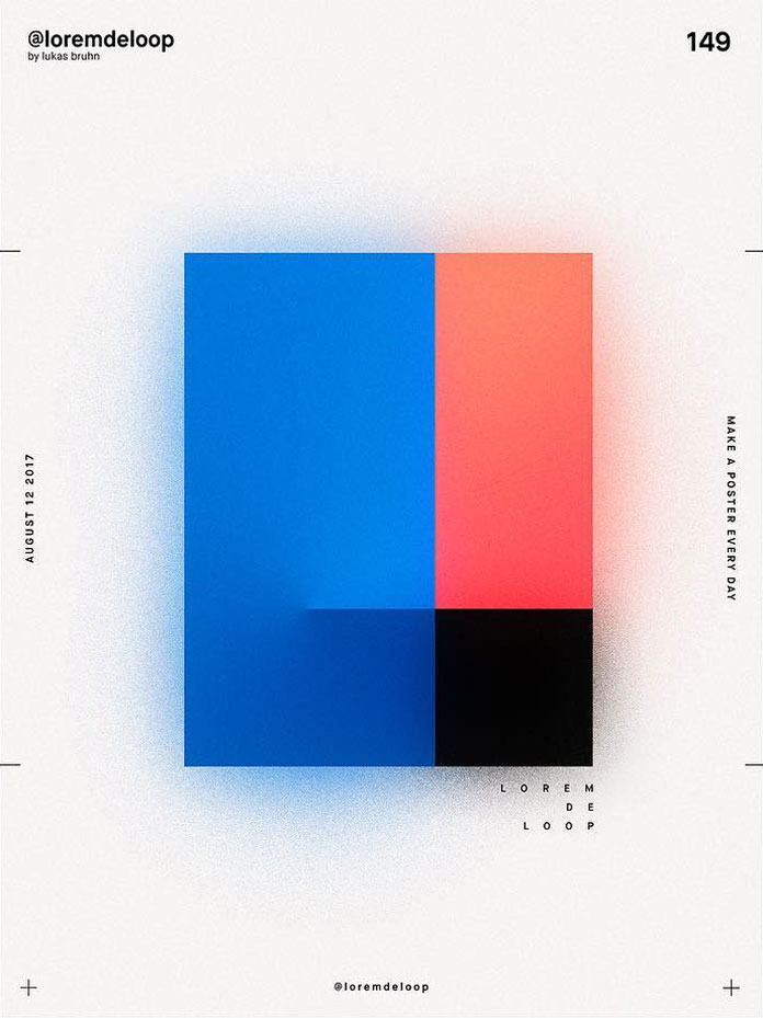 A poster a day by Lukas Bruhn aka Lorem De Loop, day 149 A poster a day by Lukas Bruhn aka Lorem De Loop, day 149