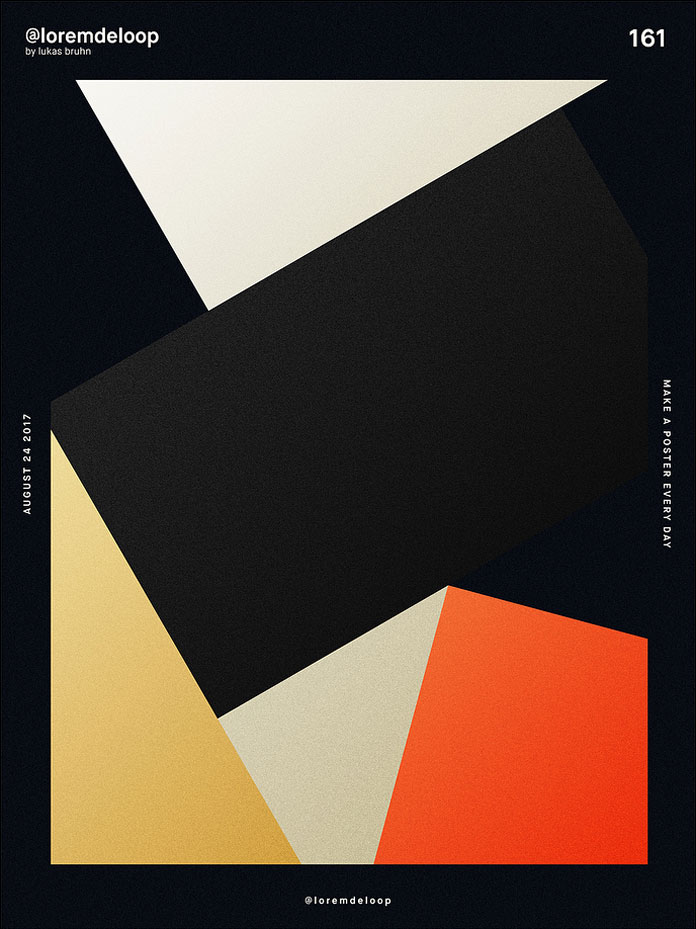 A poster a day by Lukas Bruhn aka Lorem De Loop, day 161 A poster a day by Lukas Bruhn aka Lorem De Loop, day 161