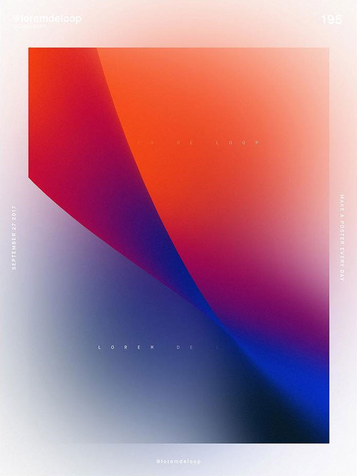 A poster a day by Lukas Bruhn aka Lorem De Loop, day 195 A poster a day by Lukas Bruhn aka Lorem De Loop, day 195