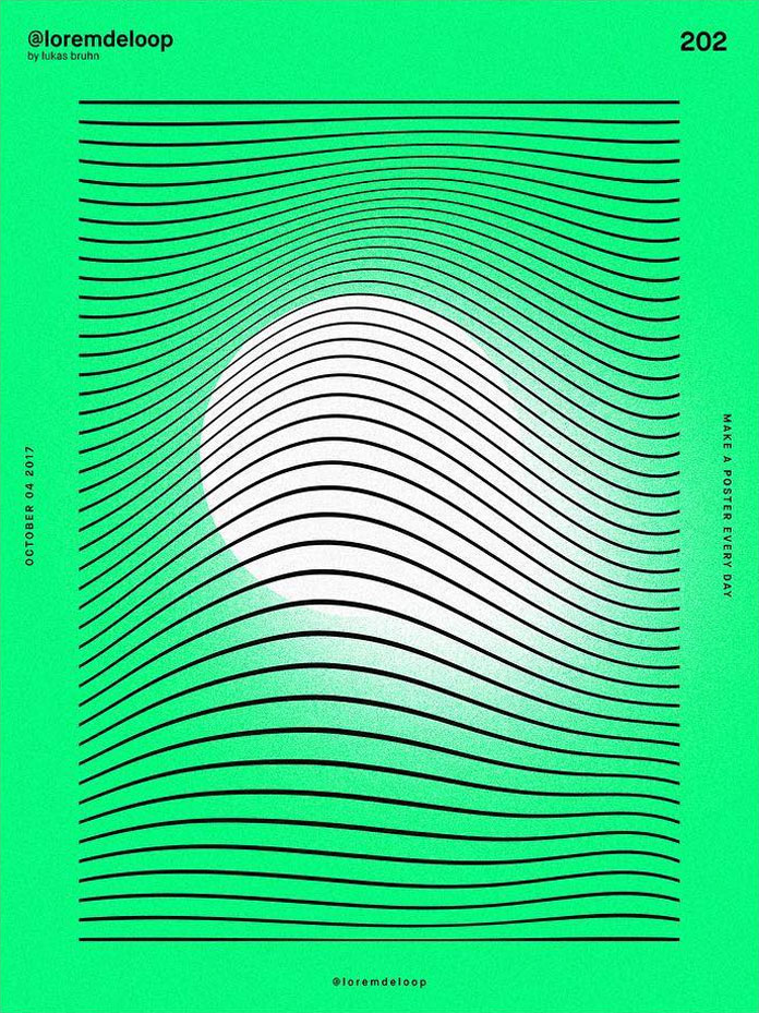 A poster a day by Lukas Bruhn aka Lorem De Loop, day 202 A poster a day by Lukas Bruhn aka Lorem De Loop, day 202
