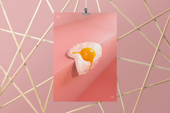 Fried egg on the edge.