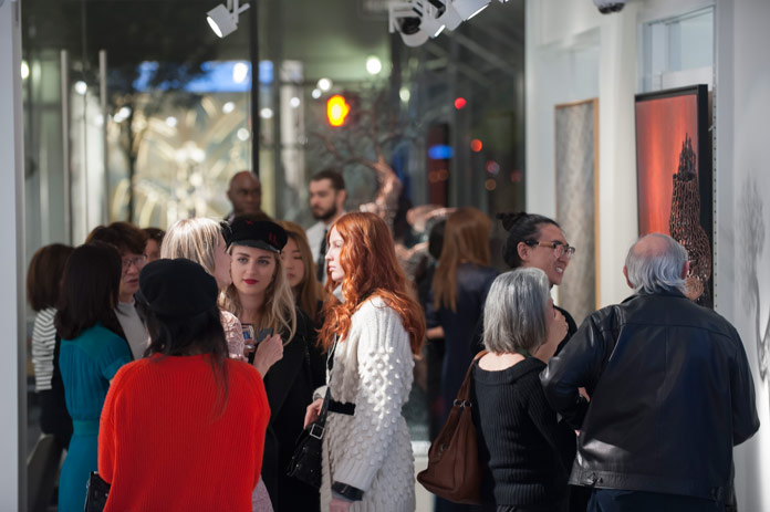 Image from the private reception at Opera Gallery New York.
