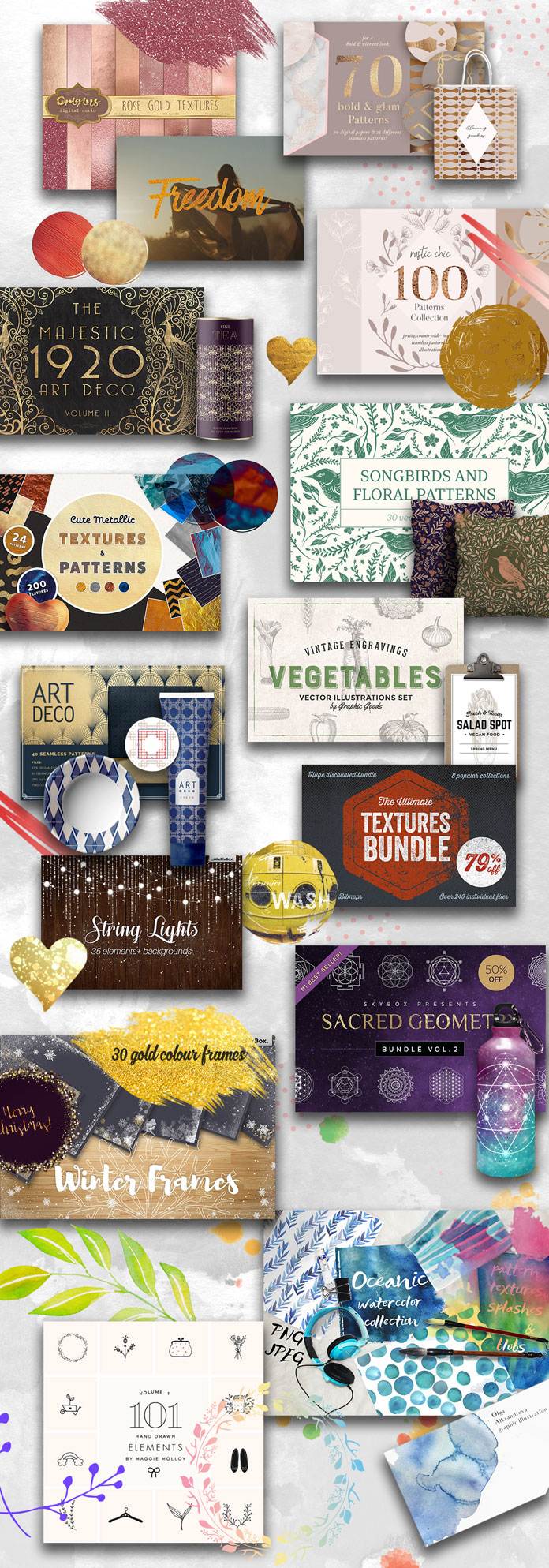 November Design Bundle from Pixelo with 3038 graphic elements plus commercial license. November Design Bundle from Pixelo with 3038 graphic elements plus commercial license.