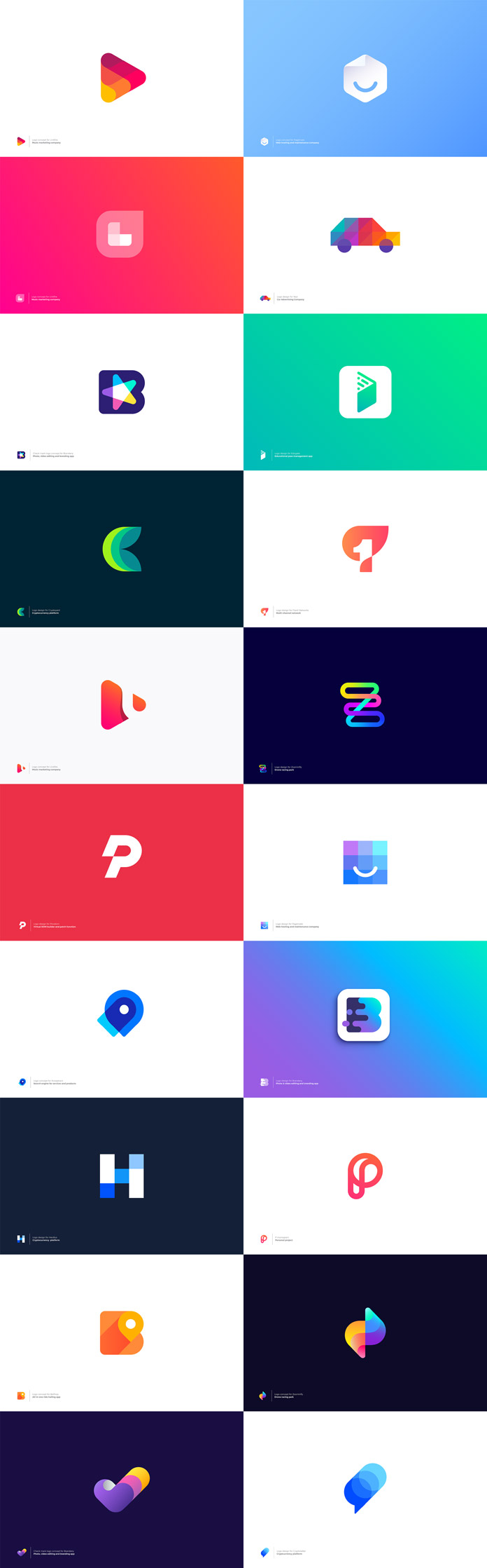 Logo designs by Vadim Carazan. Logo designs by Vadim Carazan.